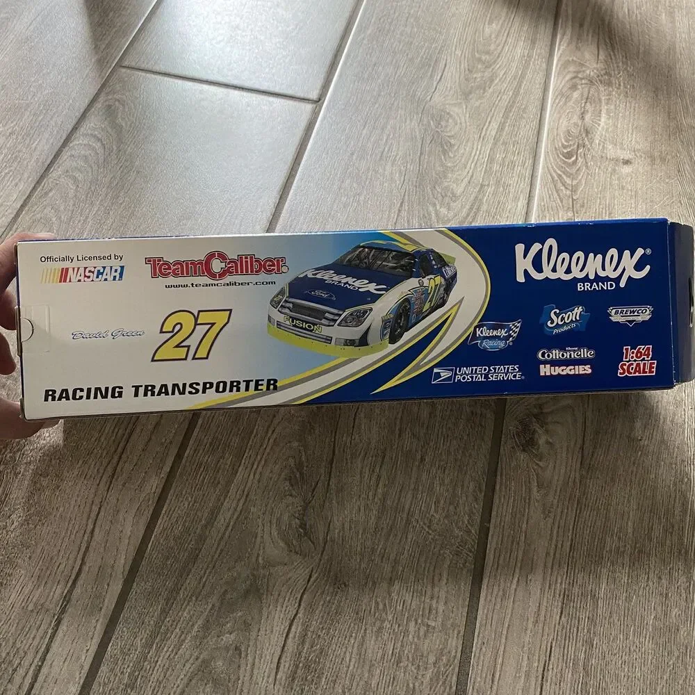 NASCAR #27 USPS Kleenex Hauler Racing Transporter Truck Trailer 1:64 Motorsports